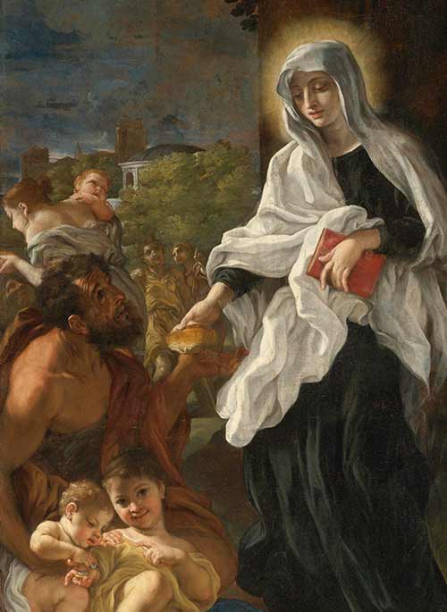 francisca-romana-lateral “Santa Francisca Romana dando esmolas”
