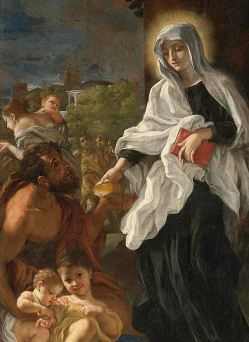 “Santa Francisca Romana dando esmolas”